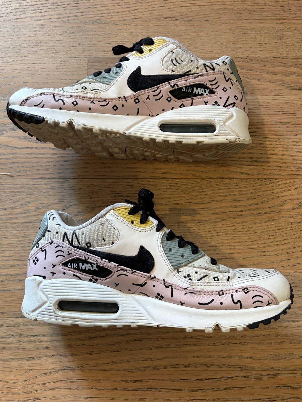 Nike Air Max 90 Premium Barely Rose Sneakers Men's Shoes - Size 8.5 M, 10.5 W